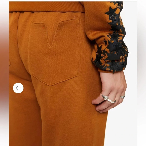 KEISER CLARK Astral Planing Star Sweatpants Size M Brown Black - Picture 5 of 13